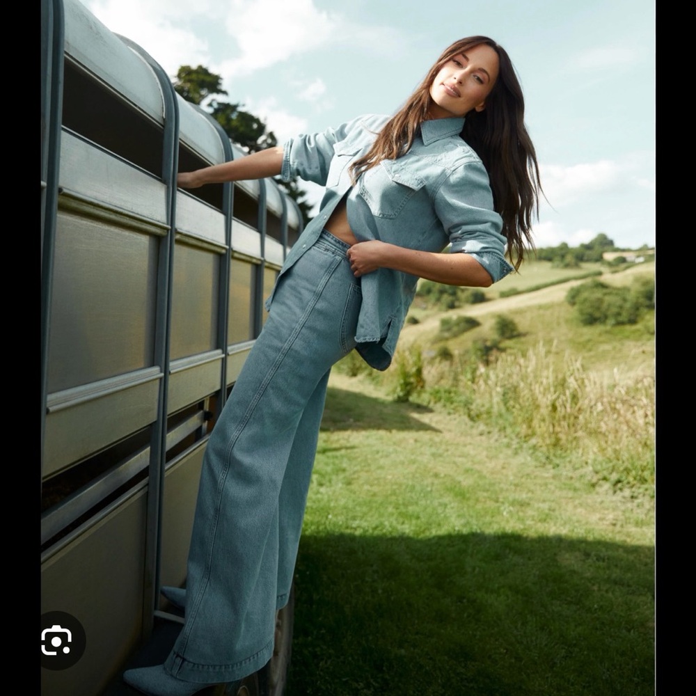 Reformation Austin High Rise Wide leg Jeans x Kacey Musgraves s30